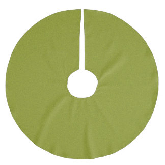 Customize Lime green grain background Brushed Polyester Tree Skirt