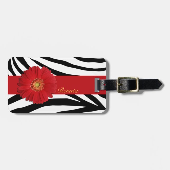 Customize lines and your name luggage tag (Front Horizontal)