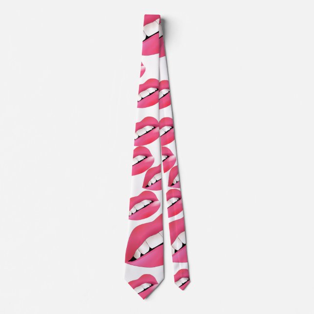 Customize Lips Party Tie (Front)