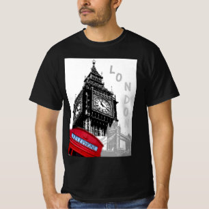 Customize London Big Ben Clock Tower Trendy T-Shirt