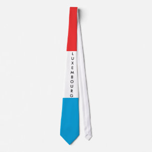Customize Luxembourg Flag Tie