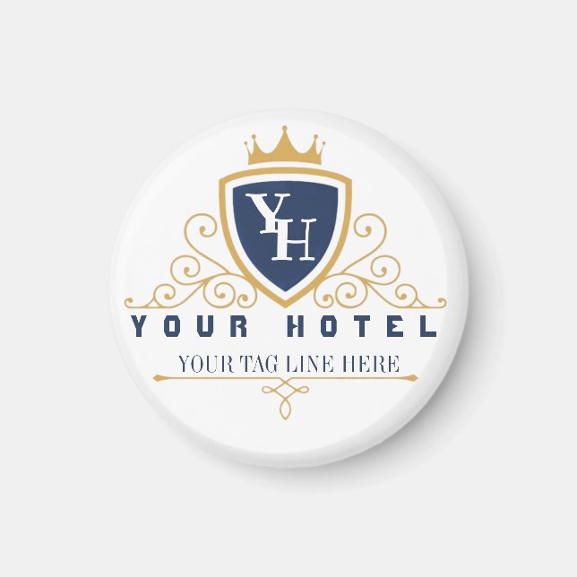 Customize Luxury hotel business company restaurant Magnet (Front)