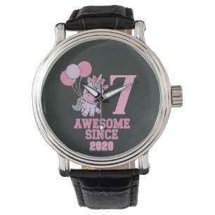 Customize Magical 7 Yrs Old Unicorn Birthday Girl Watch