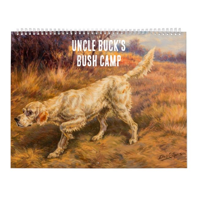 Customize ManCave Hunting Nature Wilderness Sports Calendar (Cover)