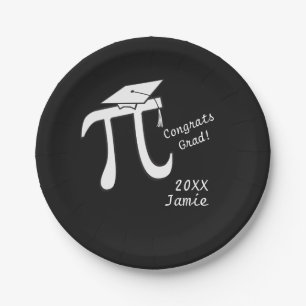 Customize Math Pi Graduation Paper Plate