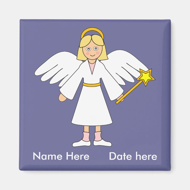 Customize Me -- Children's Nativity Angel Magnet (Front)