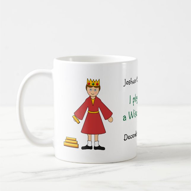 Customize Me -- Children's Nativity King /Wise Man Coffee Mug (Left)