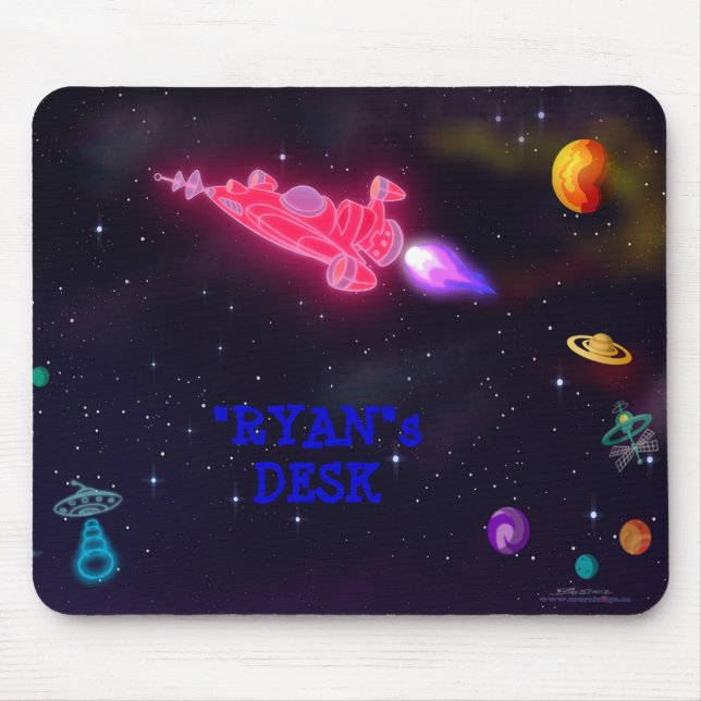 "customize me!" Outer Space Mouse Pad (Front)