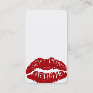 Customize ME! Red Lips Business card