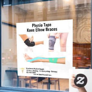 Customize Medical Supply Physio Tape Knee Elbow Window Cling