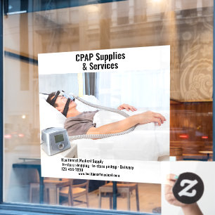 Customize Medical Supply Shop CPAP Supplies  Window Cling