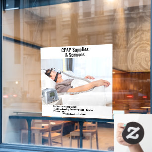 Customize Medical Supply Shop CPAP Supplies  Window Cling