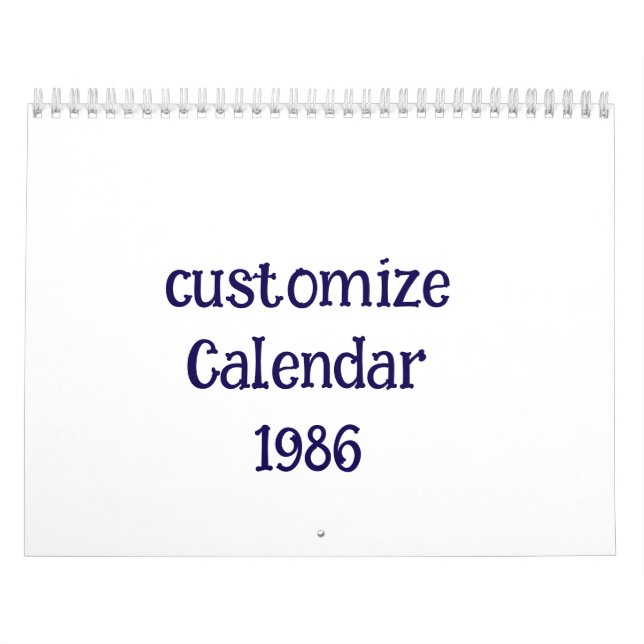 customize Medium Calendar (Cover)