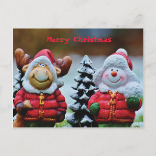 Customize Merry Christmas Postcard