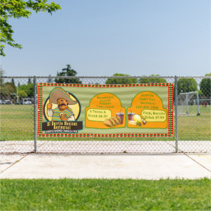 Customize Mexican Restaurant Food Pricing Large Banner