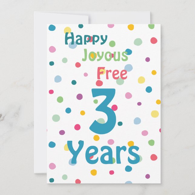 Customize Milestone - Happy Joyous Free 12 Steps Holiday Card (Front)