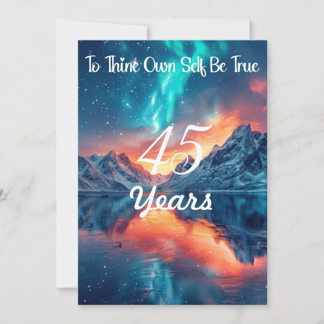 Customize Milestone - To Thine Own Self Be True  Invitation (Front)