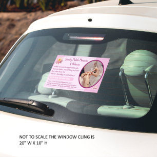 Customize Mobile Nails Manicure Pedicure Business Window Cling