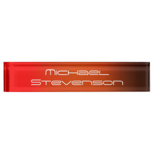 Customize Modern Stylish Business Desk Nameplate