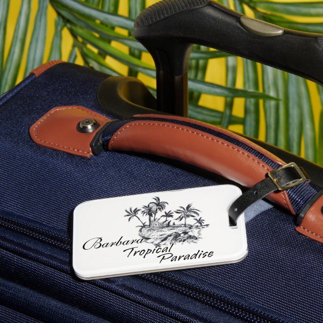 Customize Monochrome  Luggage Tag (Front Insitu 3)