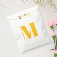 Customize monogram initial amber white gift