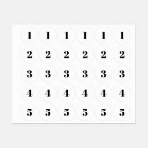 Customize monogram initial / number black white