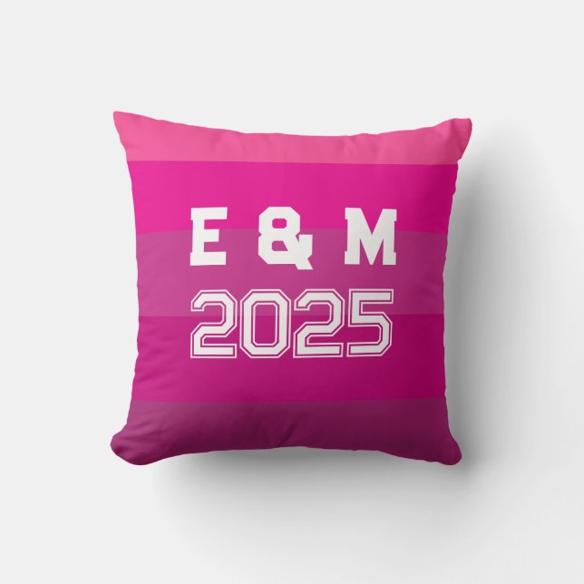 Customize Monogram Love  Throw Pillow (Front)