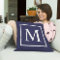 Customize monogram on navy blue