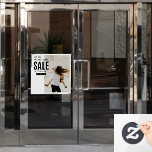 Customize Mother's Day Sale Percentage Off Large Window Cling