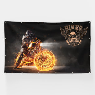 Customize Motorcycle Biker Repair Logo Wall Large Banner