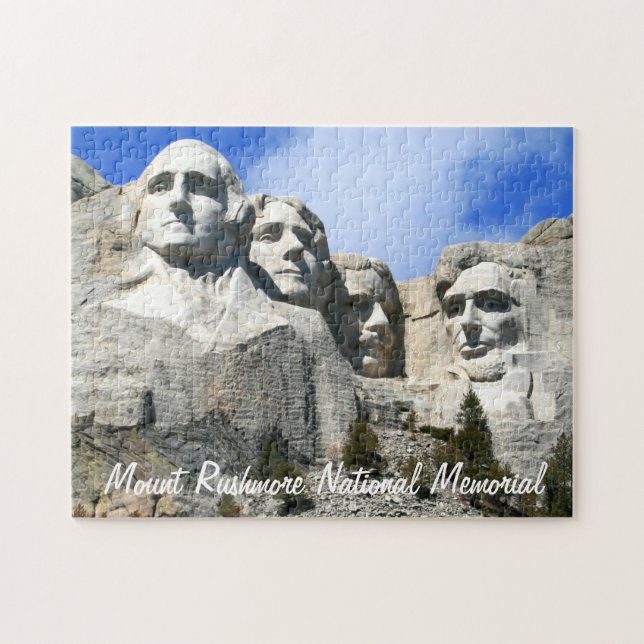 Customize Mount Rushmore National Memorial photo Jigsaw Puzzle (Horizontal)