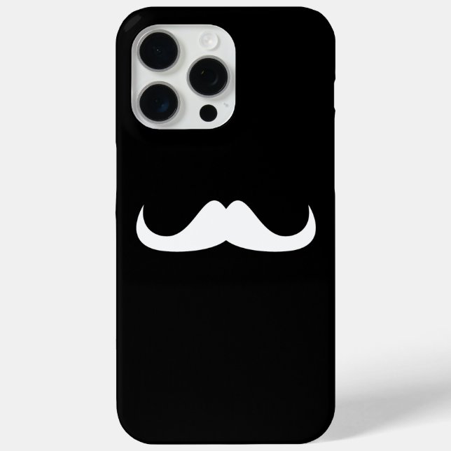 Customize Moustache Black and White Case-Mate iPhone Case (Back)
