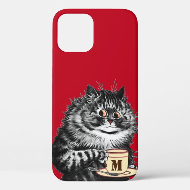 Customize Mug Initial, Louis Wain Case-Mate iPhone Case (Back)