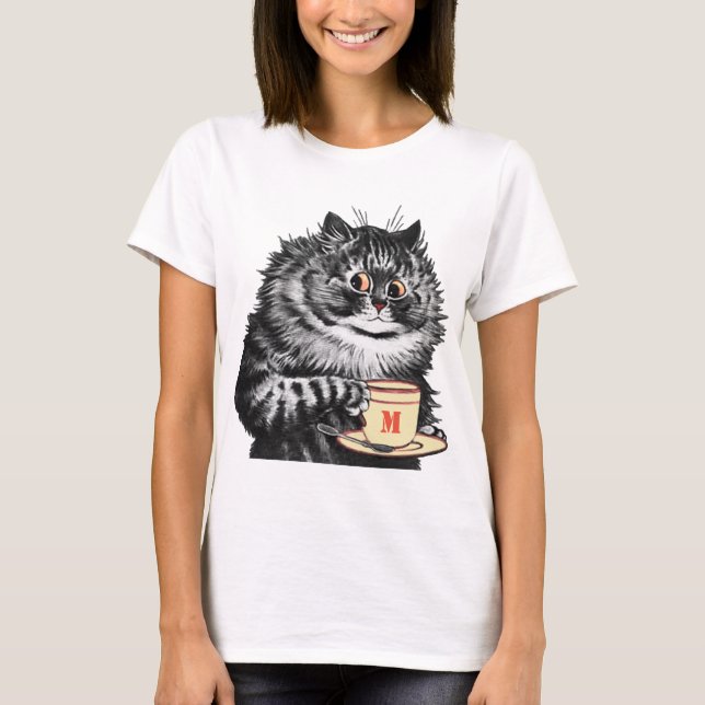 Customize Mug Initial, Louis Wain T-Shirt (Front)