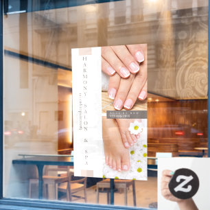 Customize Nail Salon Pedicure Nails Large  Window Cling
