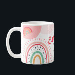 Customize Name Gratitude Rainbow Colour Coffee Mug<br><div class="desc">Show your thank you message to your loved one with your custom text. This Gratitude Rainbow Colour Coffee Mug is customizable with a name and short message,  making it a perfect personalized gift for Mother's day,  Valentine's day,  or any other special occasion.</div>