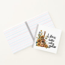 Customize Name Guitar With Sunflower