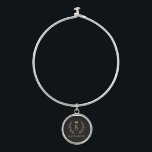Customize Name & Initial Black White Gold Monogram Bangle Bracelet<br><div class="desc">Introducing our Customize Name & Initial Black White Gold Monogram collection – a bespoke fusion of sophistication and personalization. Tailored for those who appreciate unique details, this collection allows you to add your name and initials to a timeless black and white palette, elegantly accented with gold monogramming. Whether you're looking...</div>