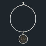 Customize Name & Initial Black White Gold Monogram Bangle Bracelet<br><div class="desc">Introducing our Customize Name & Initial Black White Gold Monogram collection – a bespoke fusion of sophistication and personalization. Tailored for those who appreciate unique details, this collection allows you to add your name and initials to a timeless black and white palette, elegantly accented with gold monogramming. Whether you're looking...</div>