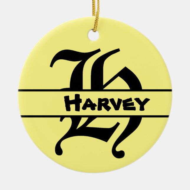 Customize Name Letter ornament  (Front)