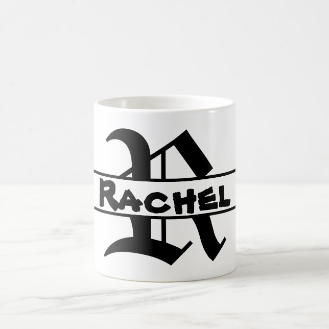 Customize Name Letter ornament  Coffee Mug (Center)