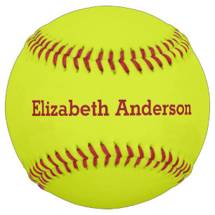Customize Name Monogram Softball