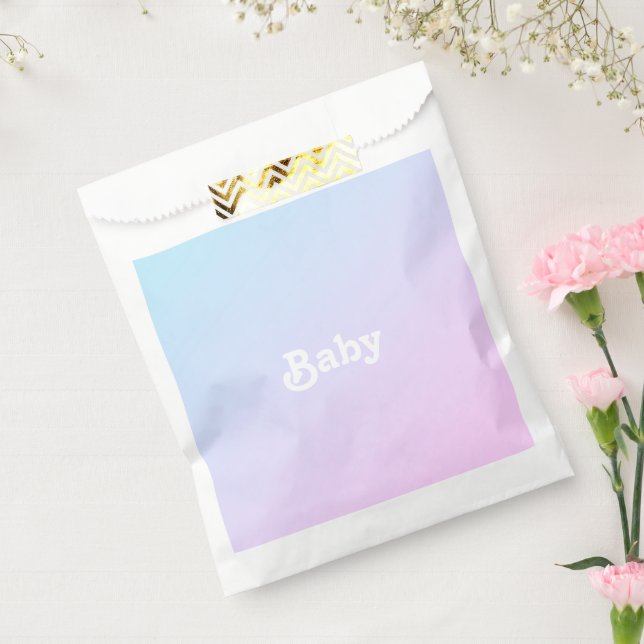 Customize Name photo Baby Shower, birthday Favour Bag (Sealed)