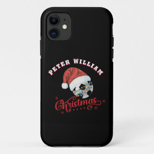Customize Name Santa Christmas Soccer iPhone 11 Case