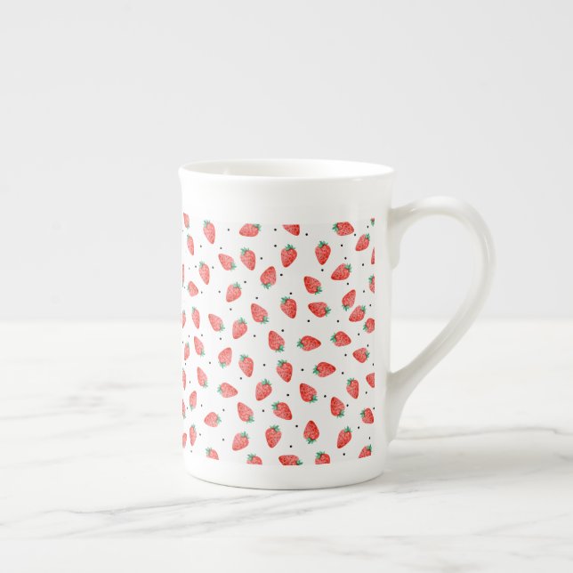 Customize name strawberry with dots cup   (Right)