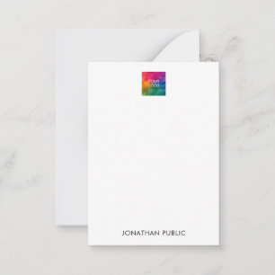 Customize Name Upload Logo Here Trendy Vertical Card