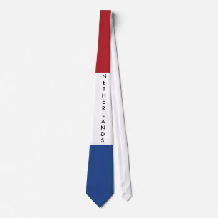 Customize Netherlands Flag Tie