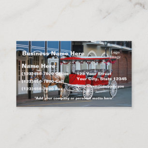 (Customize) New Orleans Carriage Ride Business Card