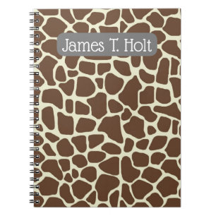 Customize Notebook - Giraffe Print