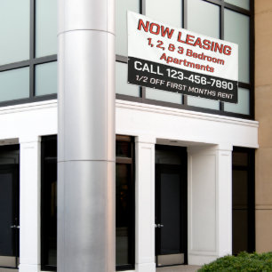 Customize Now Leasing 1 2 Or 3 Bedroom Apartments Banner